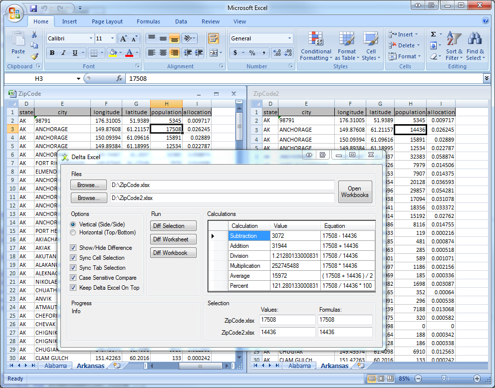 pitching distance calculation